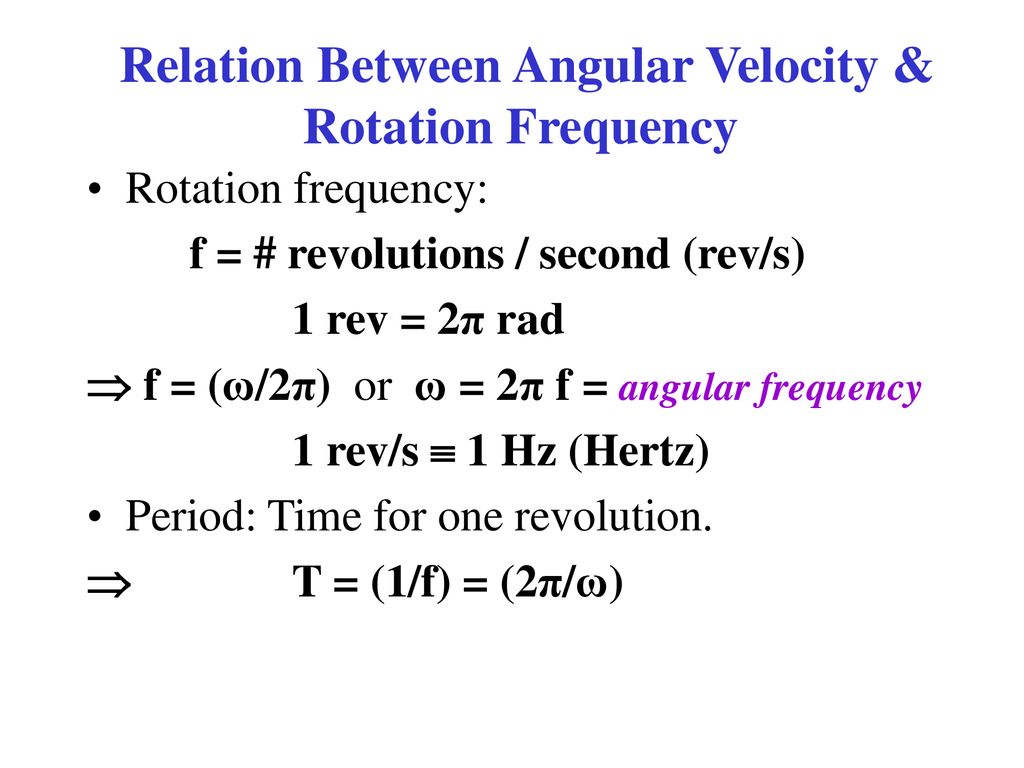 Sect 10 3 angular translational quantities relations between them