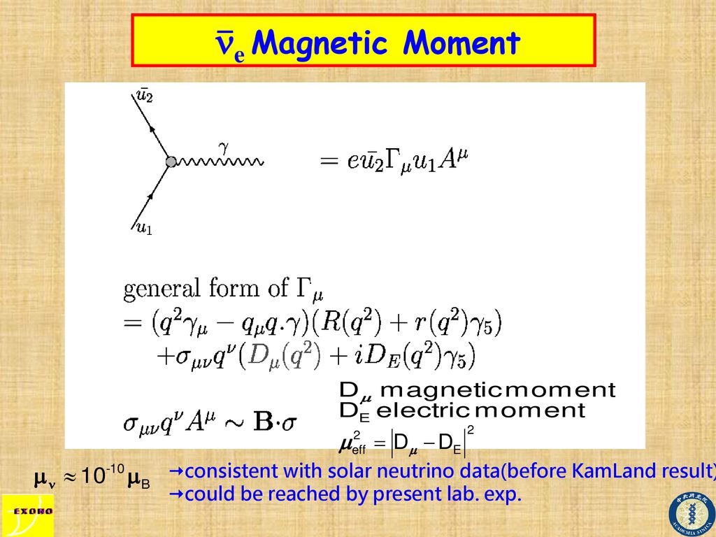 Neutrino Magnetic Moment : Overview - ppt download