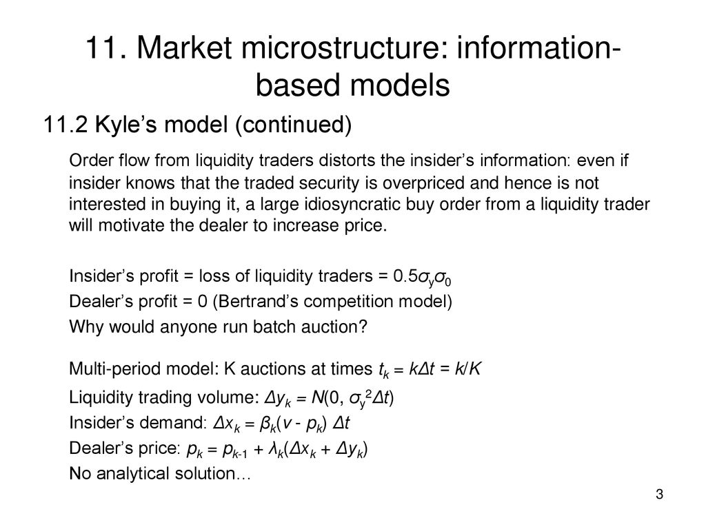 market microstructure thesis