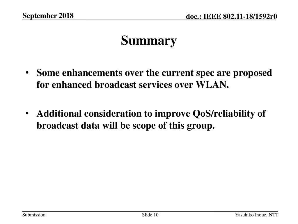 Possible enhancement for broadcast services over wlan ppt download