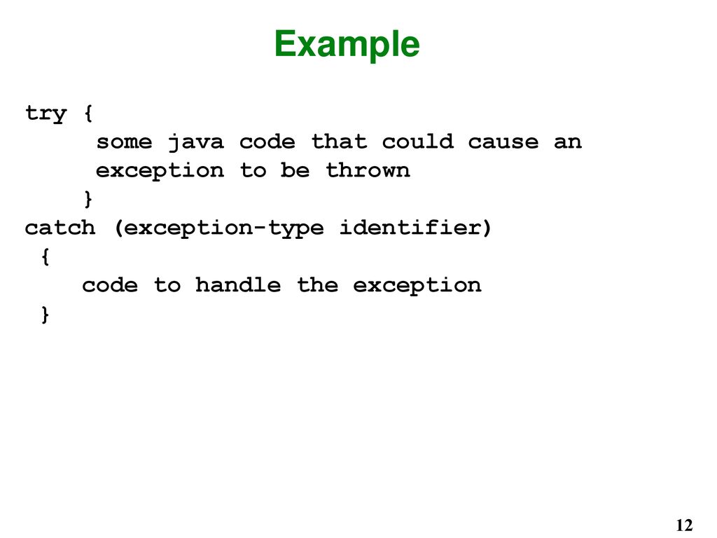 Java Programming Exceptions CSC 444 By Ralph B. Bisland, Jr. - ppt download