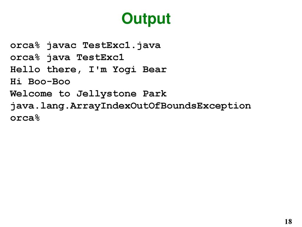 Java Programming Exceptions CSC 444 By Ralph B. Bisland, Jr. - ppt download