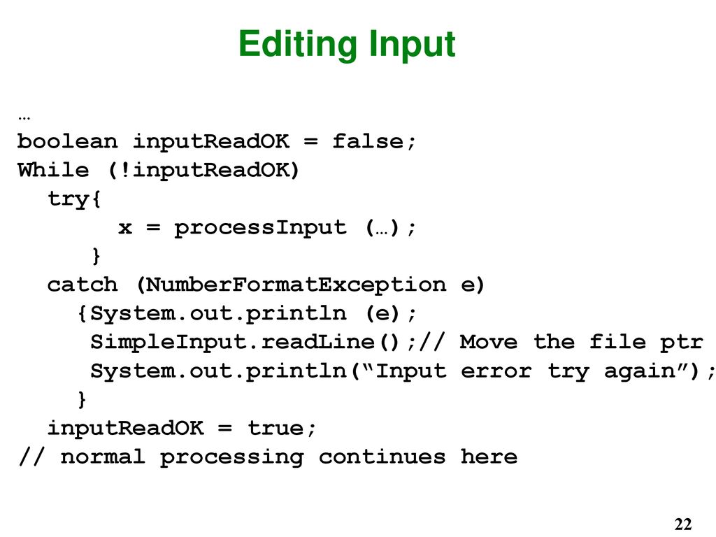 Java Programming Exceptions CSC 444 By Ralph B. Bisland, Jr. - ppt download