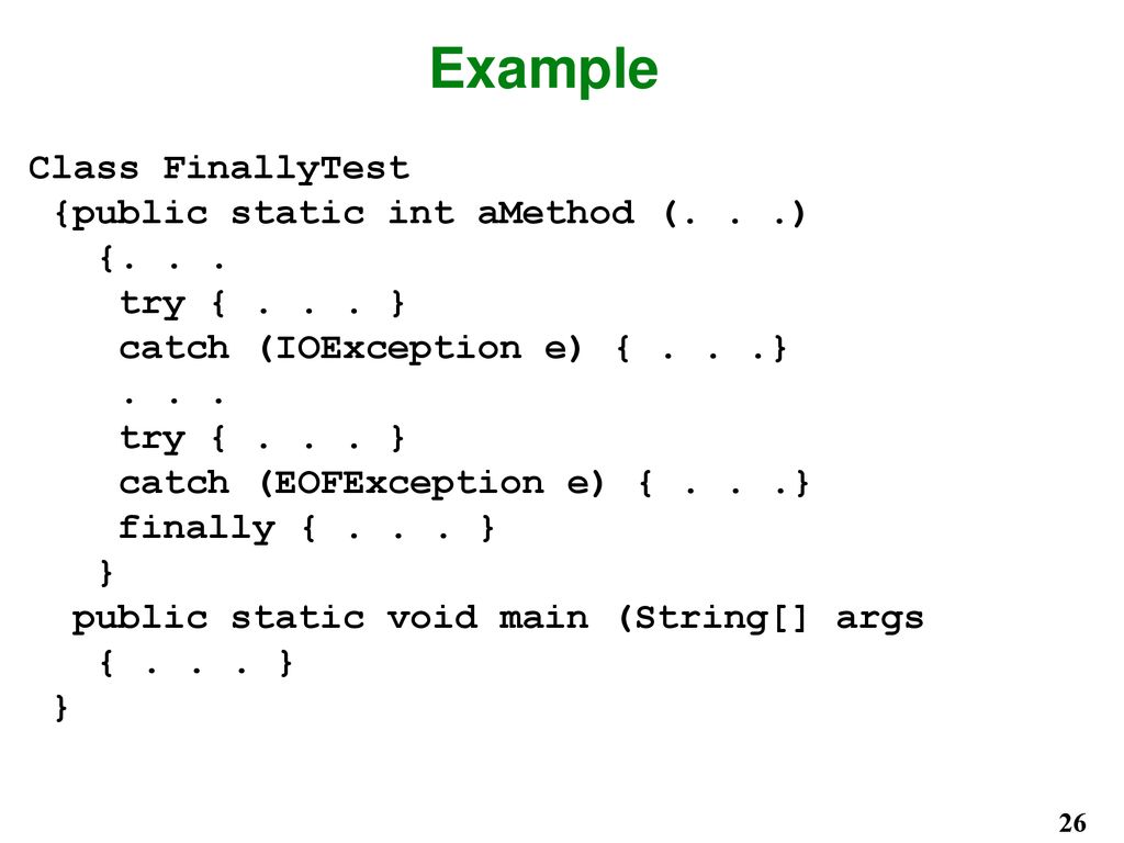 Java Programming Exceptions CSC 444 By Ralph B. Bisland, Jr. - ppt download