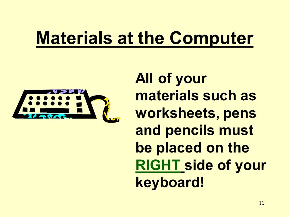 Materials at the Computer
