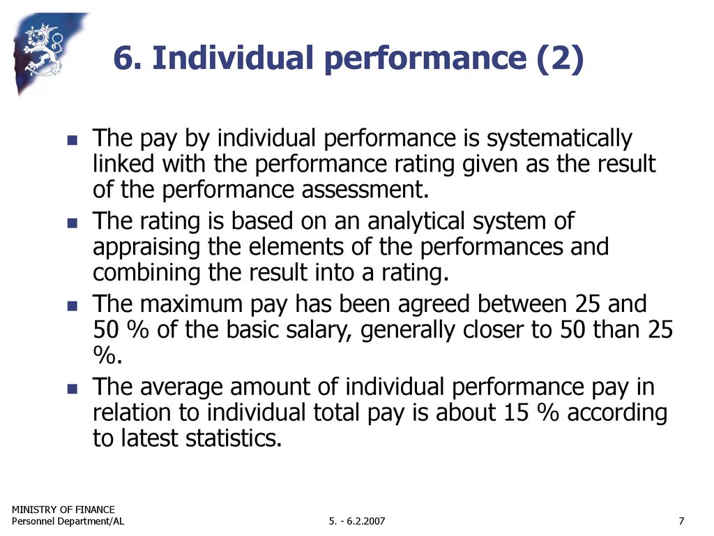 6. Individual performance (2)