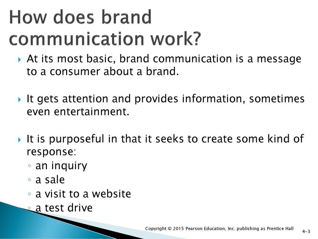 How does brand communication work