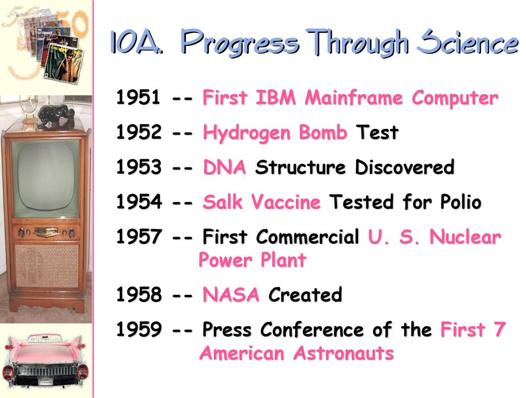 10A. Progress Through Science