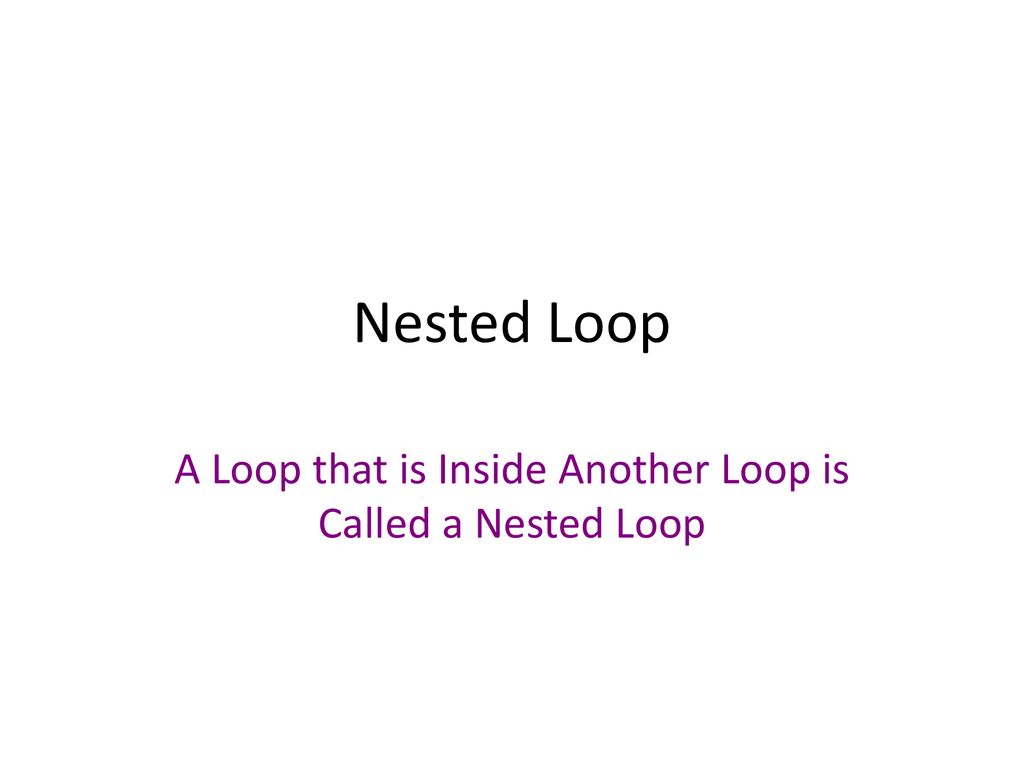 Loop Continue ISYS ppt download
