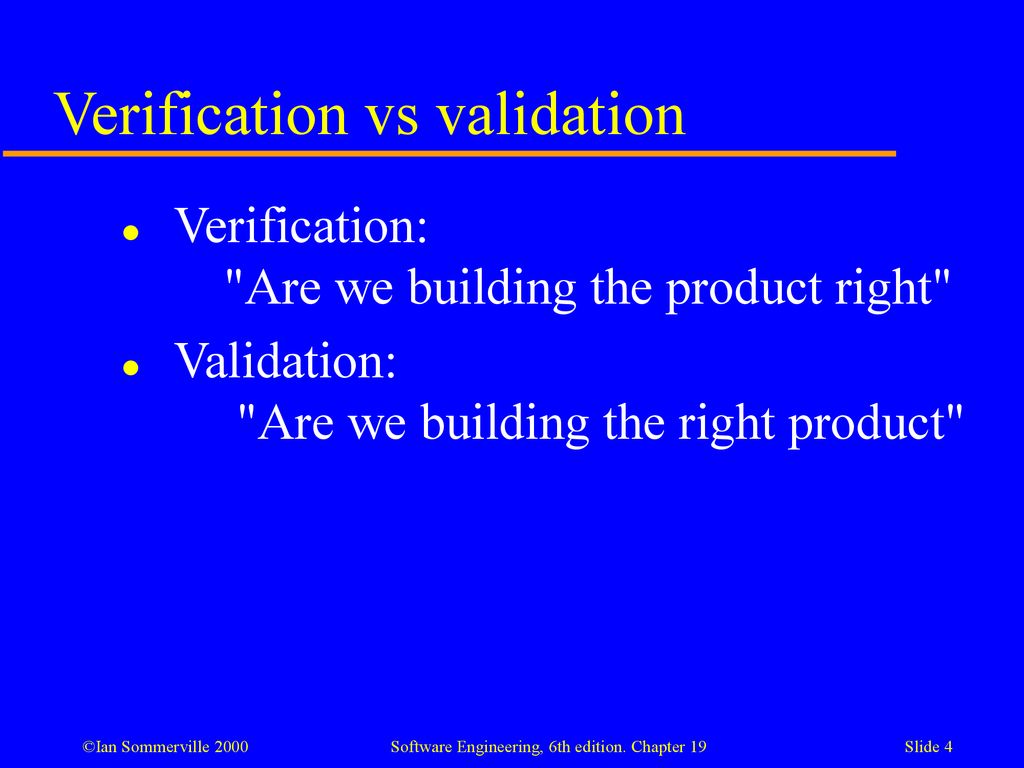 Verification and Validation - ppt download