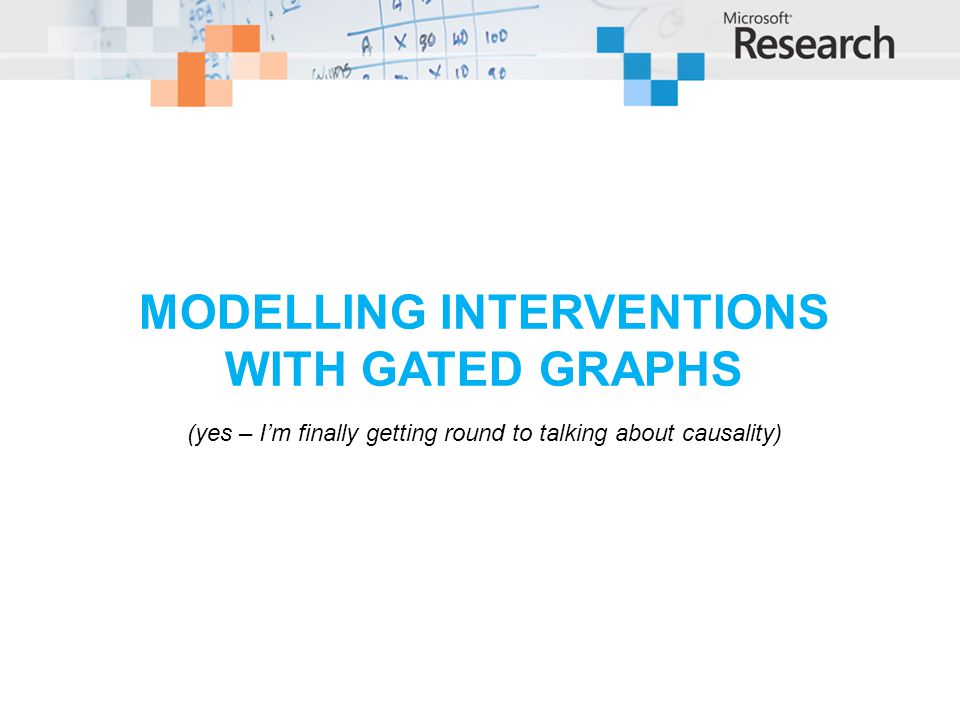 Modelling Interventions with gated graphs
