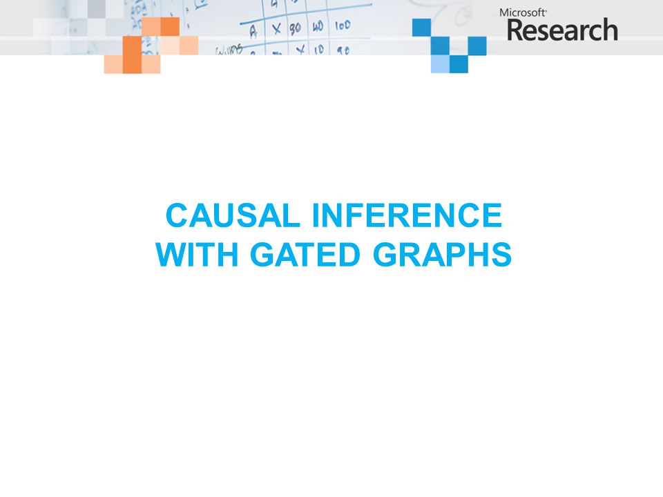 Causal inference with gated graphs