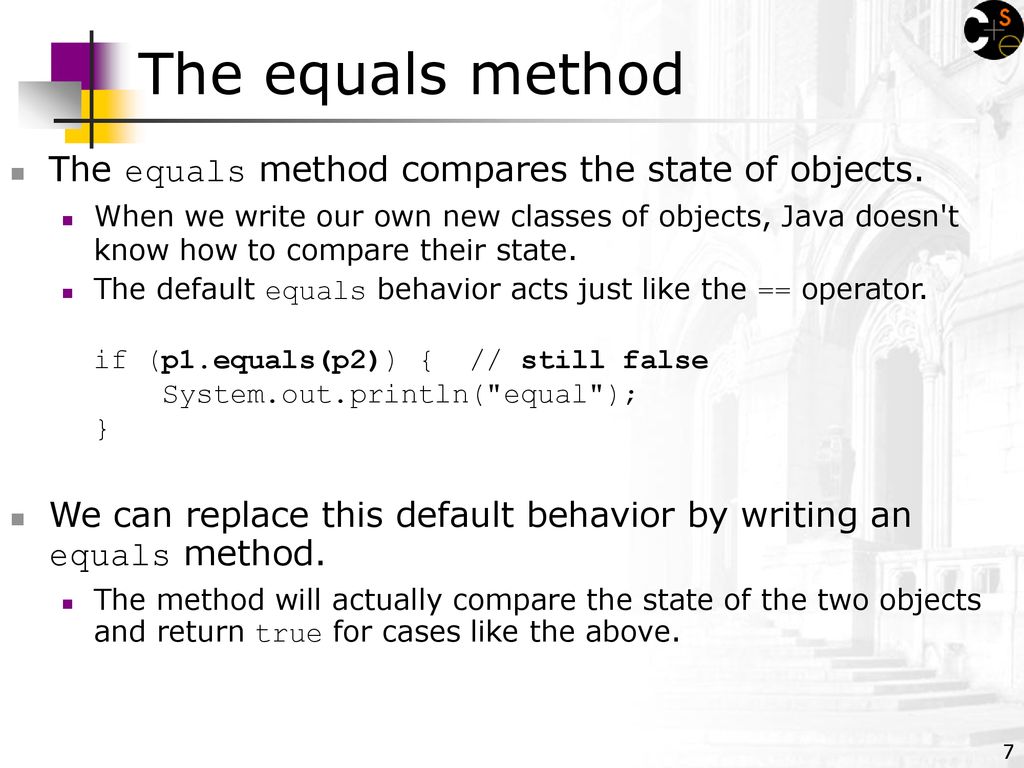 Special instance methods: toString - ppt download