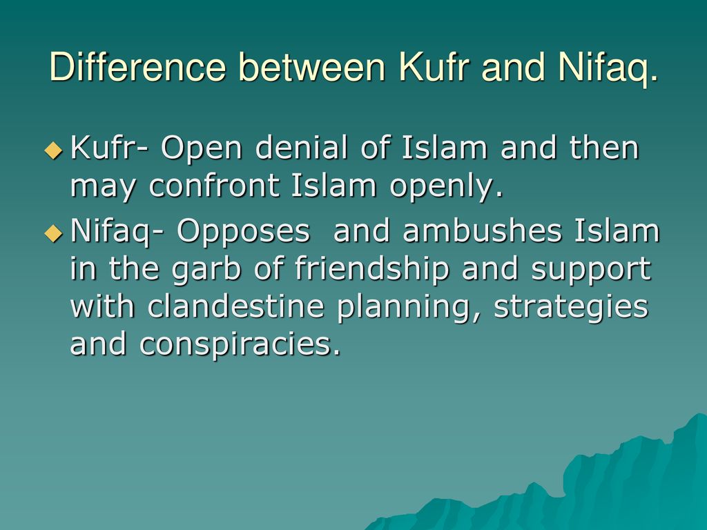 What takes one out of the pale of Islam - ppt download