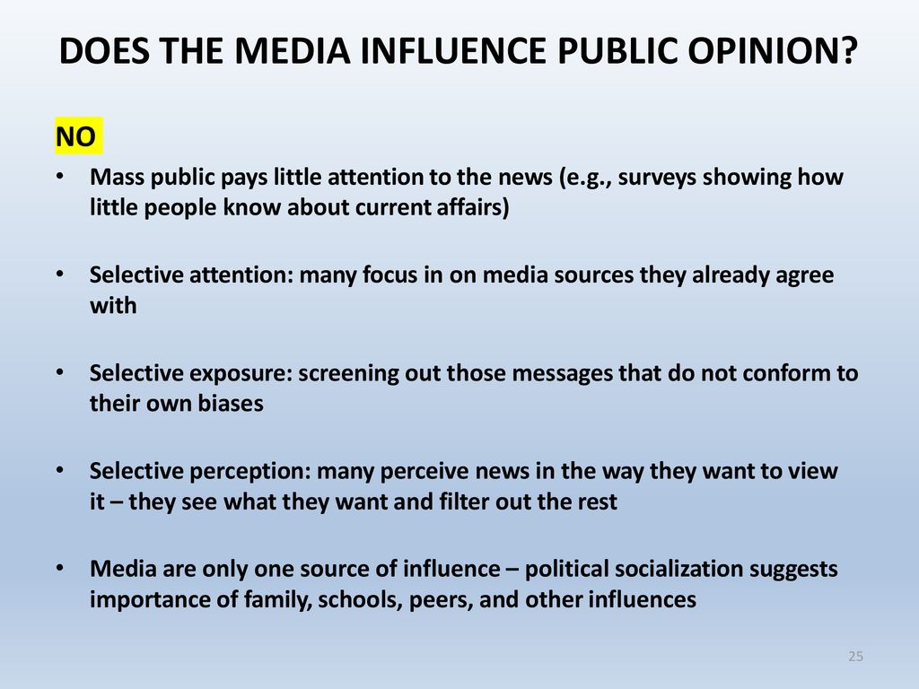 The Influence of the Media - ppt download