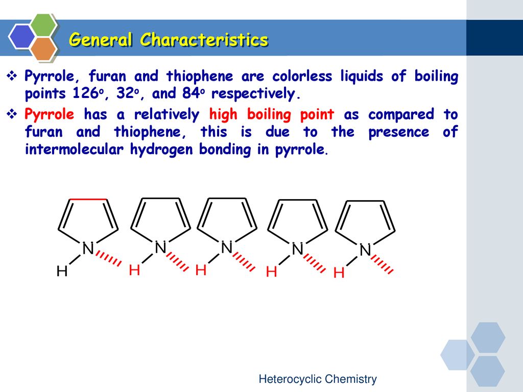 Boiling point of pyrrole