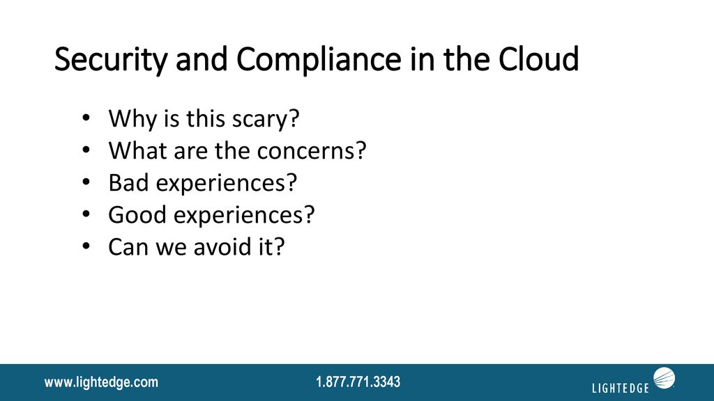 Compliance In The Cloud - Ppt Download