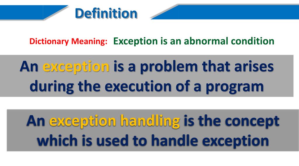Tutorial Exceptions Handling. ppt download