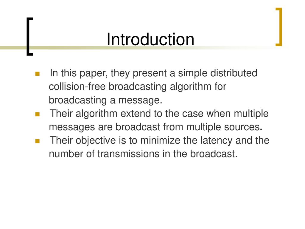Minimizing Broadcast Latency and Redundancy in Ad Hoc Networks - ppt ...