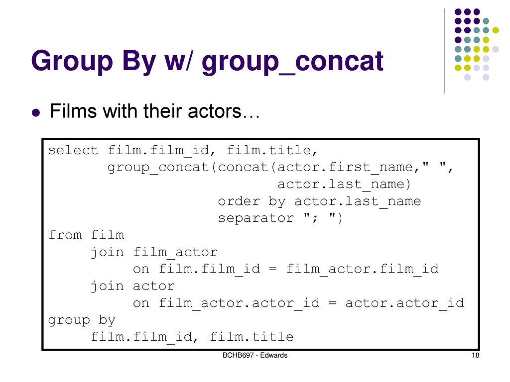 Advanced sql bchb ppt download