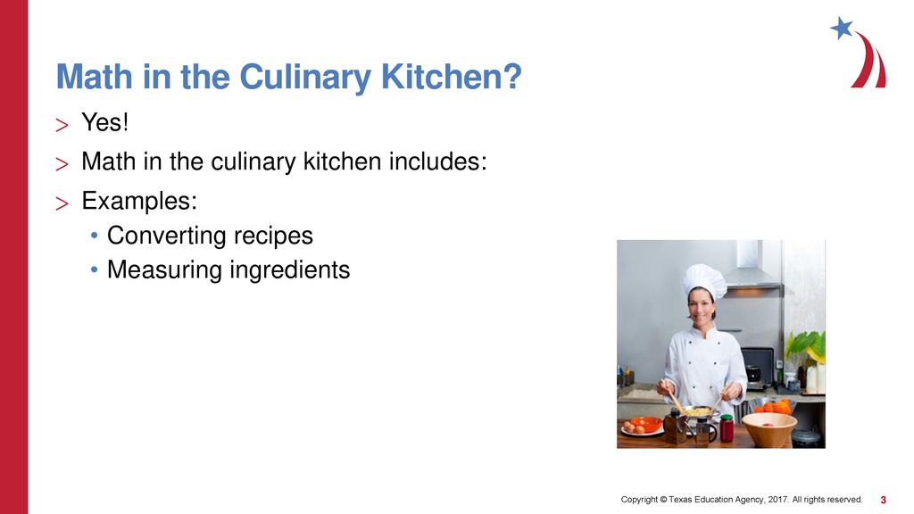 Culinary Kitchen Math Calculations - ppt download