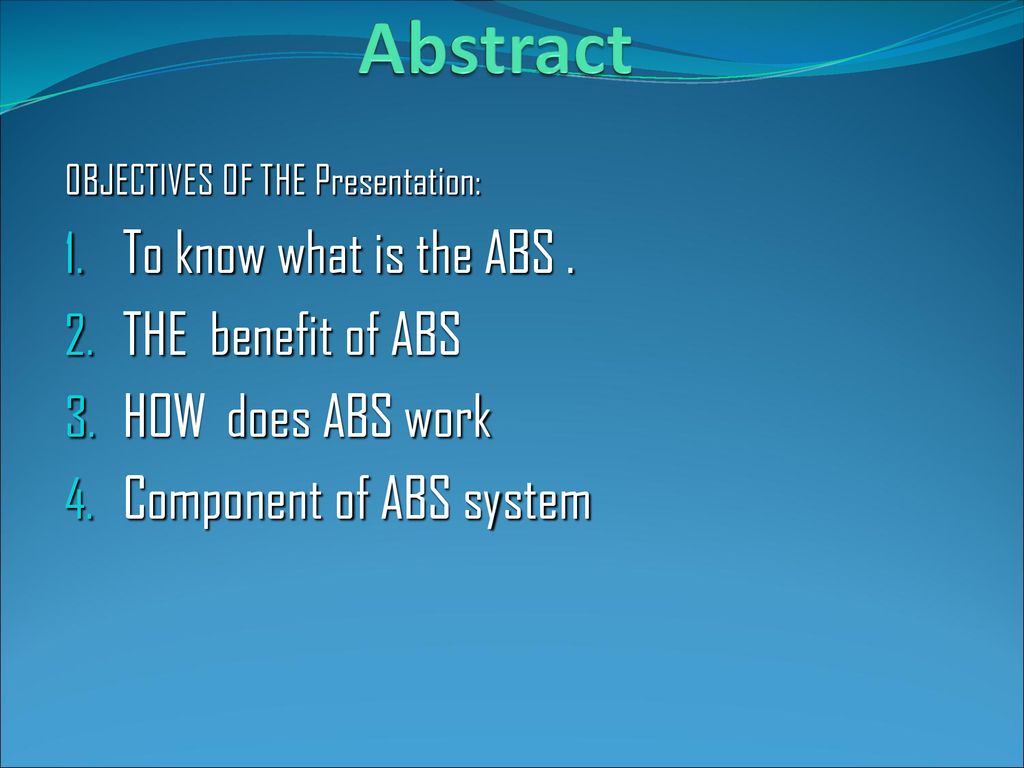 Anti Lock Brake System Abs Ppt Download