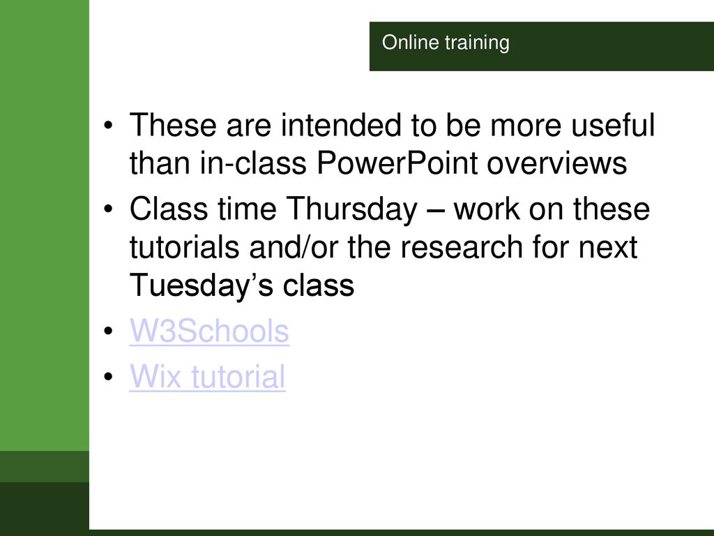 Creating a basic web page ppt download