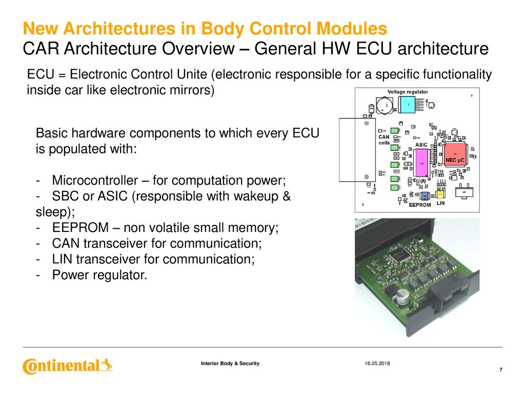 New Architectures Concepts in Body Control Modules - ppt download