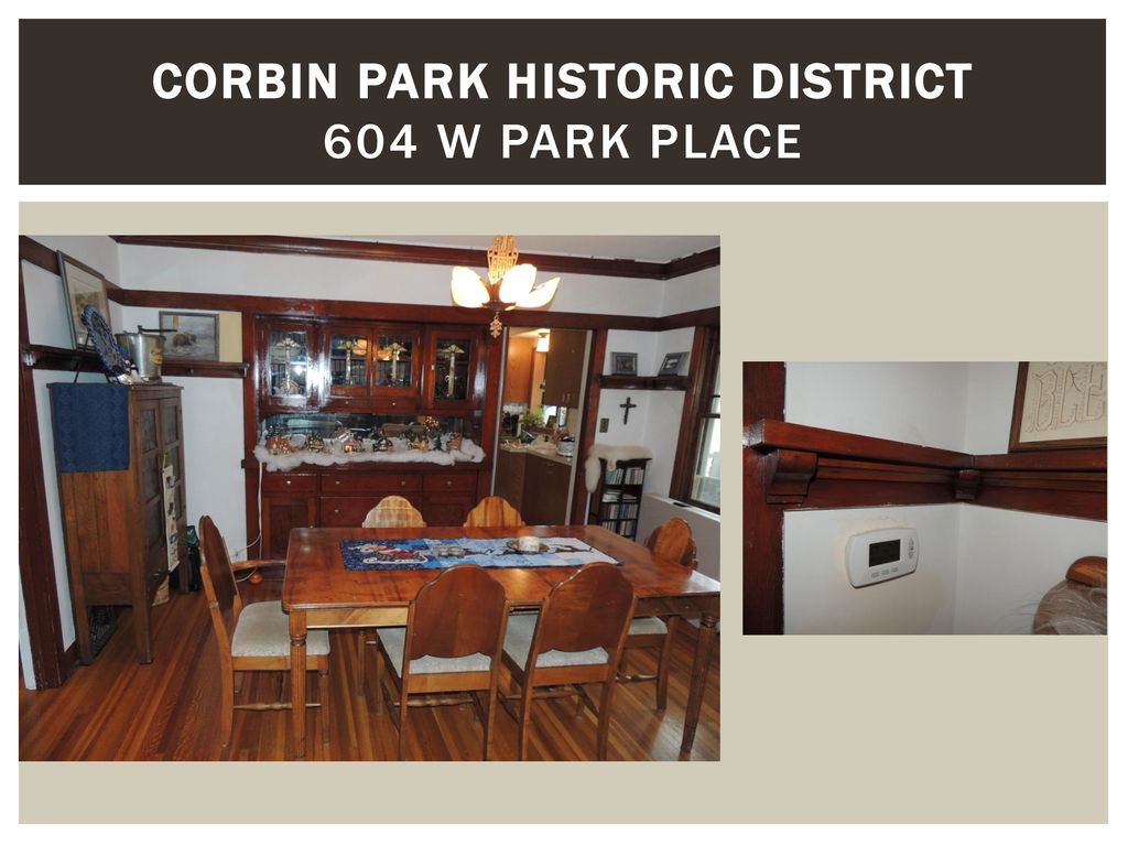 Corbin Park historic district 604 W Park Place