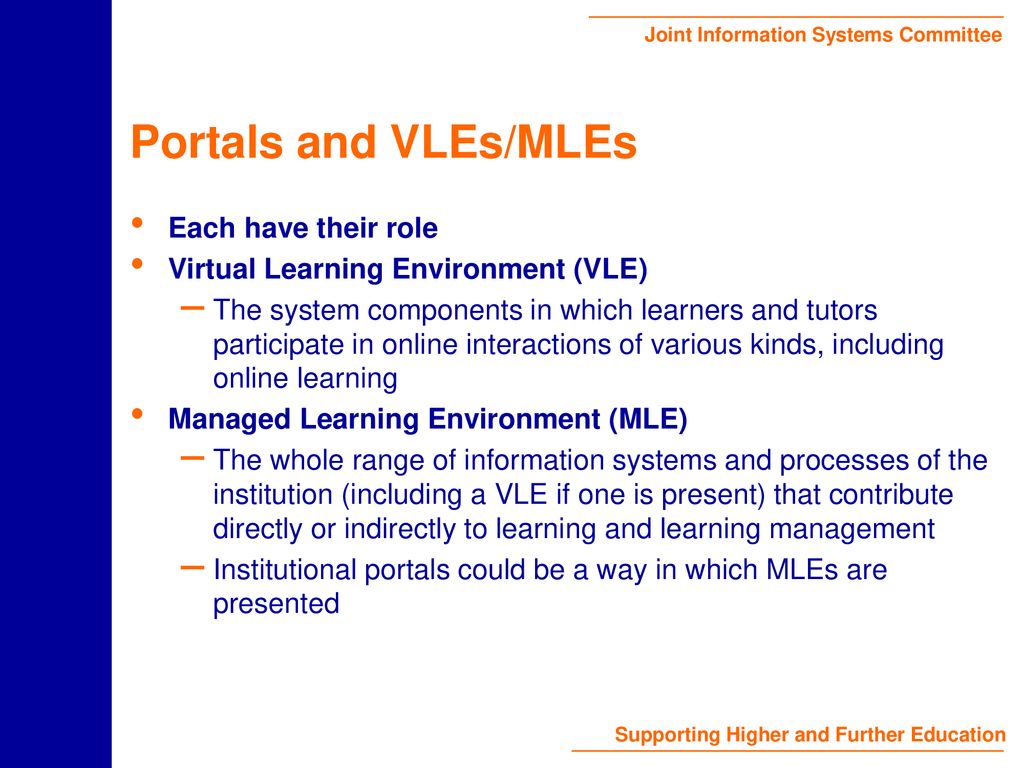 Portals And The Jisc Information Environment Strategy Ppt Download