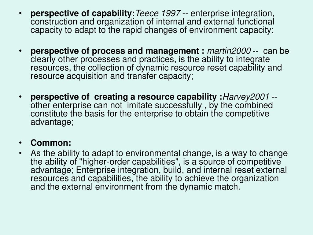 Explication Dynamic Capabilities: the nature and microfoundations of  (sustainable) enterprise performance David J. Teece OM석사 2학기 김 단. - ppt  download