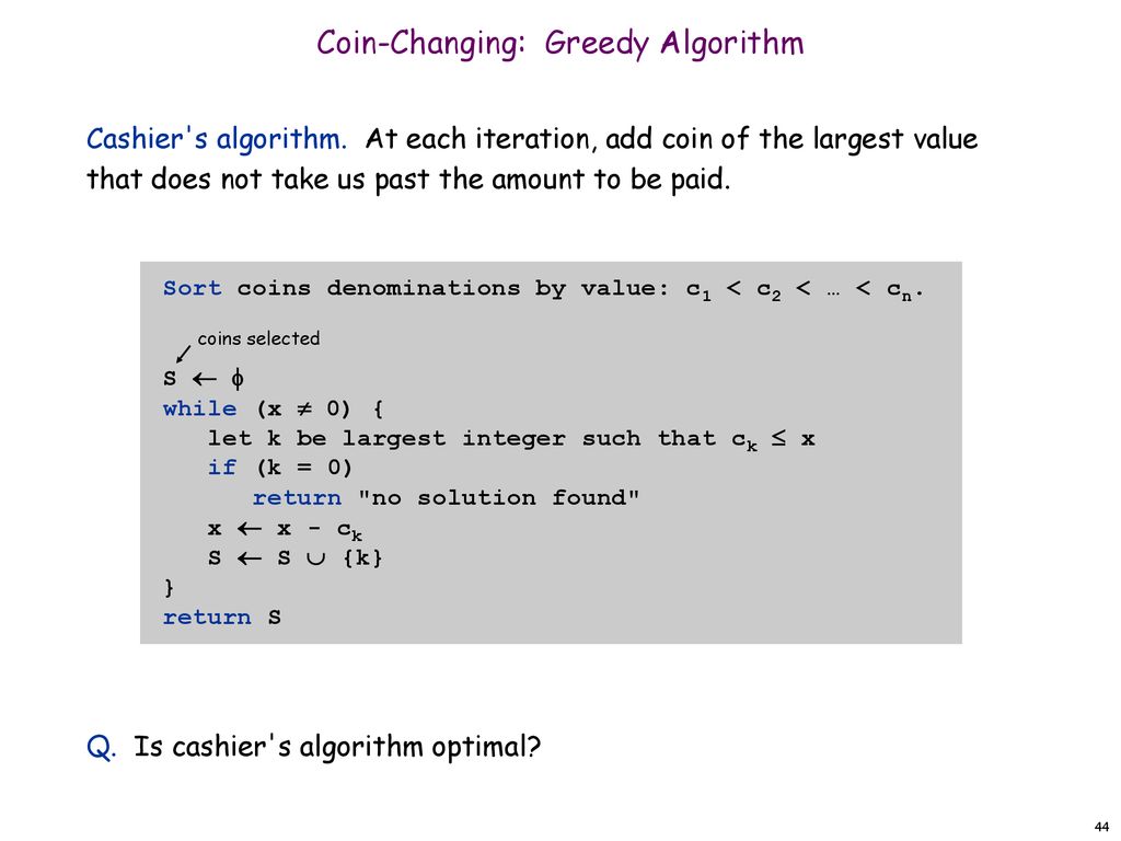Chapter 4 Greedy Algorithms - ppt download