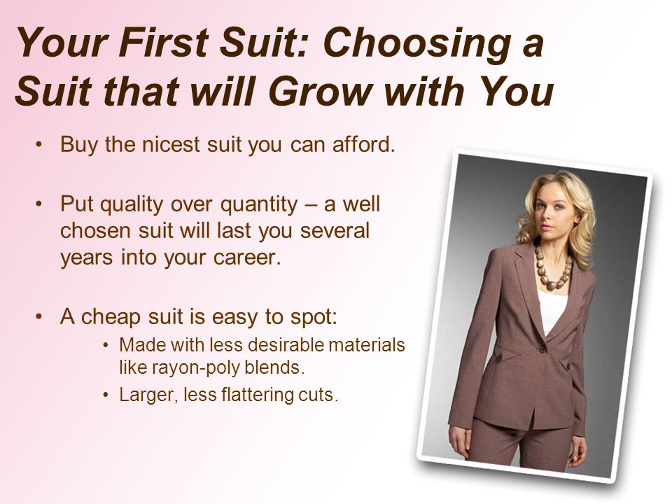 Your First Suit: Choosing a Suit that will Grow with You