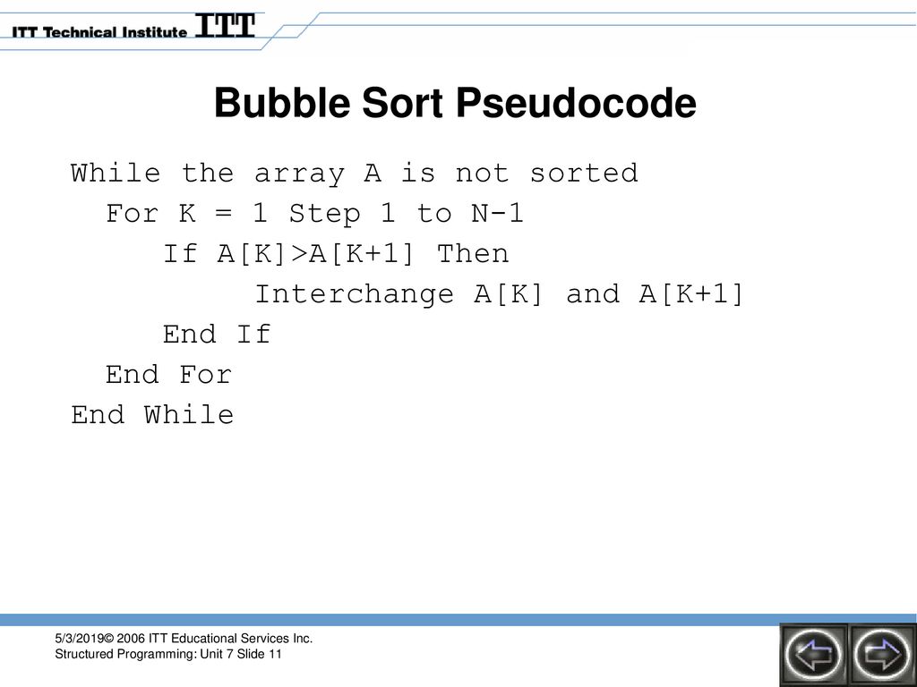 DATA STRUCTURES 5/3/2019© 2006 ITT Educational Services Inc. - ppt download