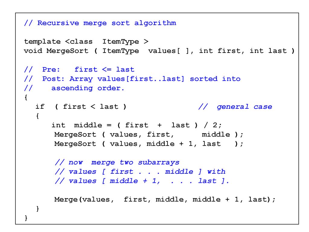 Chapter 10 Sorting Algorithms - ppt download
