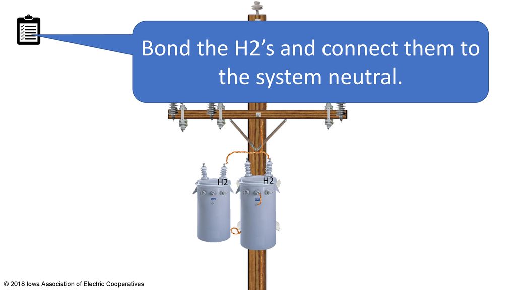 Bond the H2’s and connect them to the system neutral.