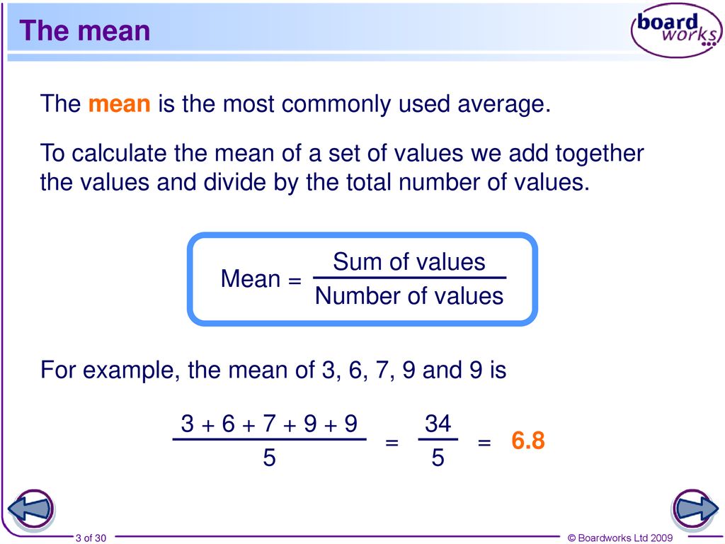 S4 Mean and calculating statistics - ppt download
