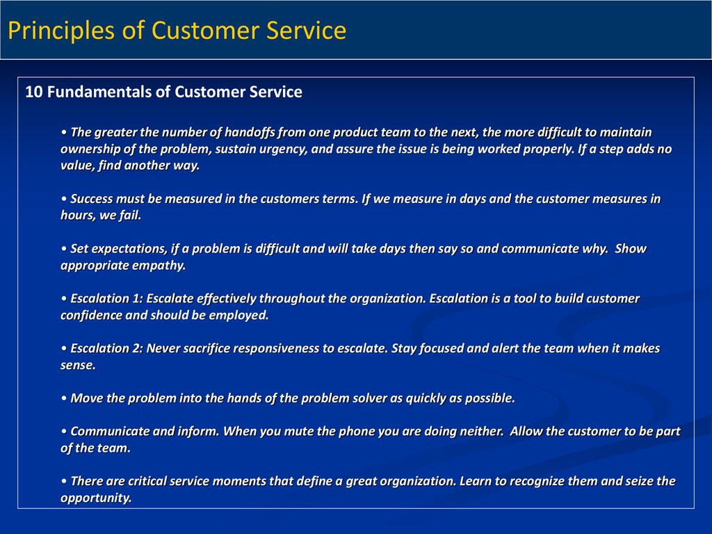 Principles Of Customer Service Ppt Download principles-of-customer-service-ppt-download