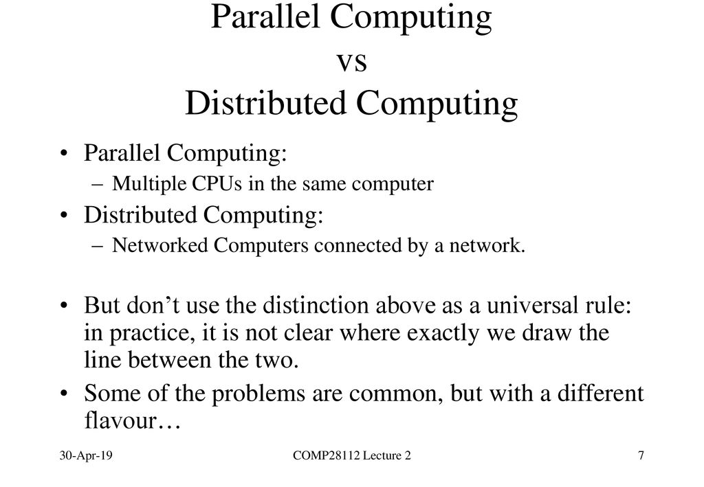A few words about parallel computing - ppt download