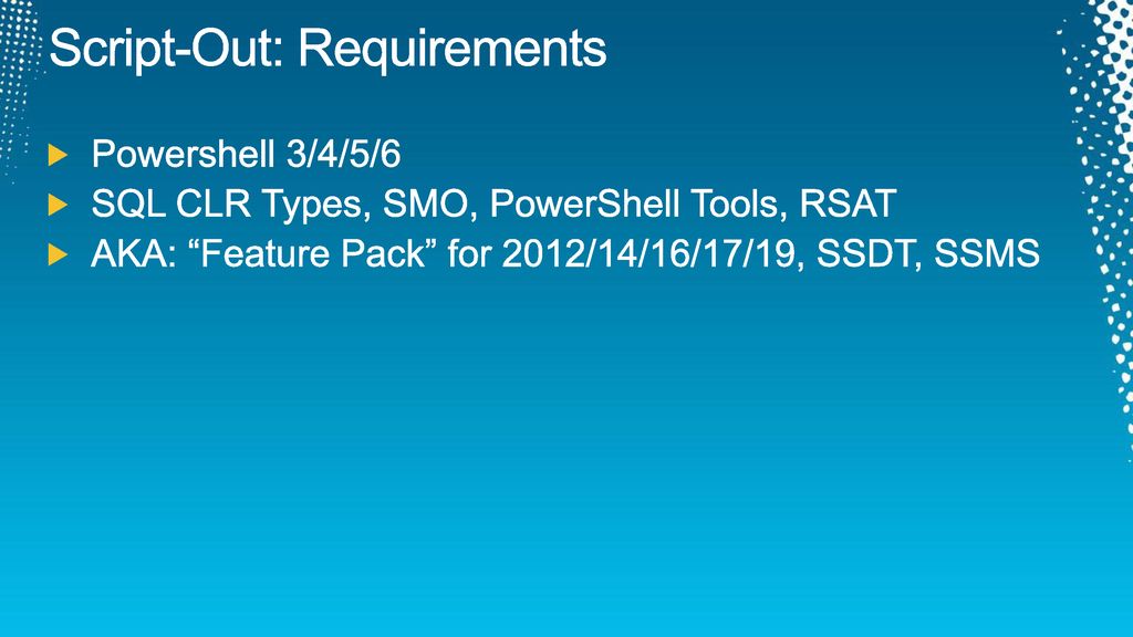 Sql server scripting using powershell ppt download