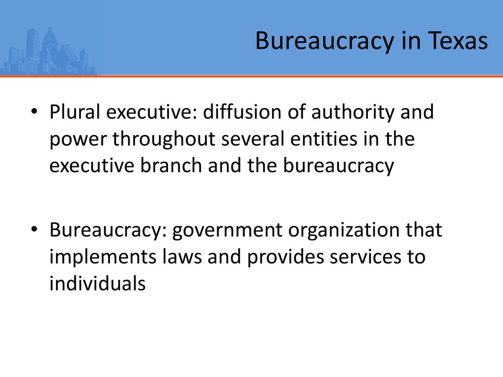 Chapter 9 โ The Plural Executive and the Bureaucracy - ppt download