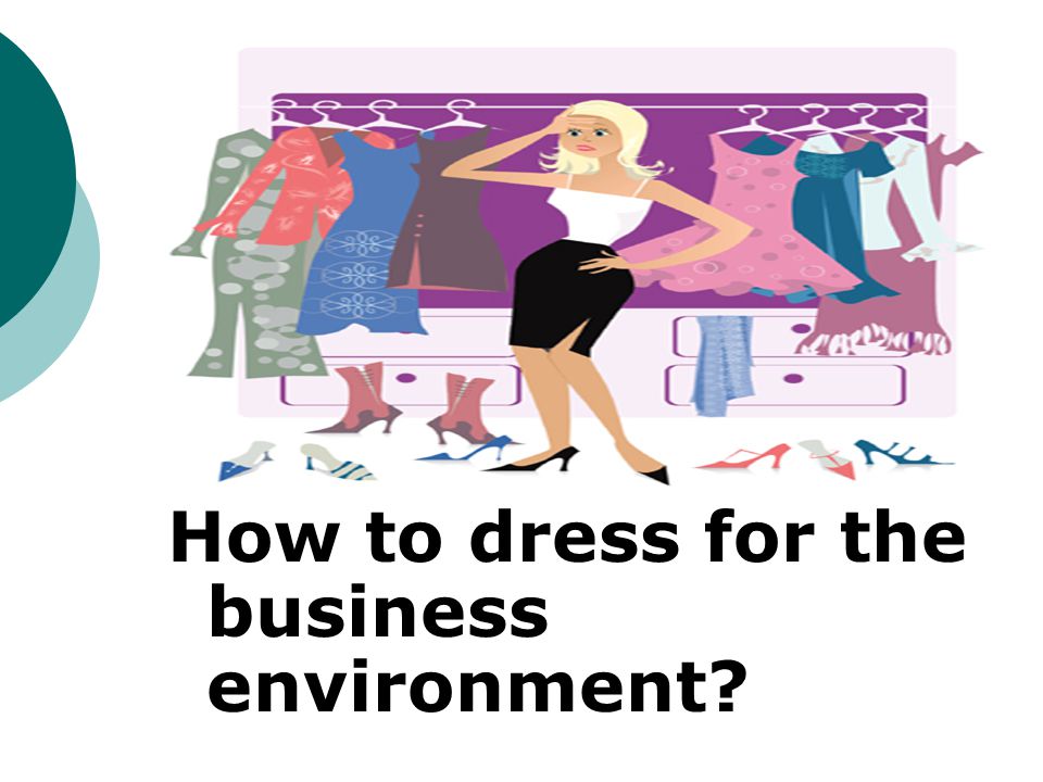 How to dress for the business environment