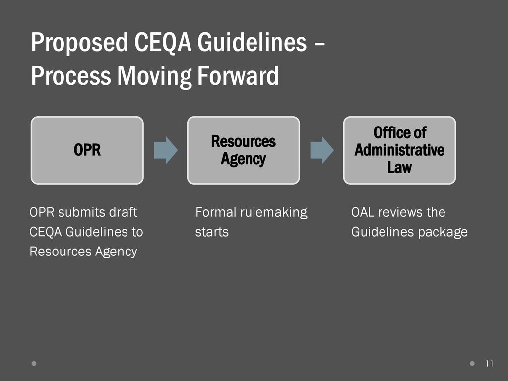 Proposed CEQA Guidelines ppt download