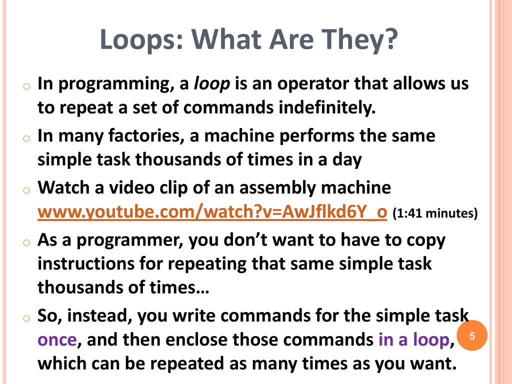 Loops and Switches How Do You Make Loops and Switches? lesson ...