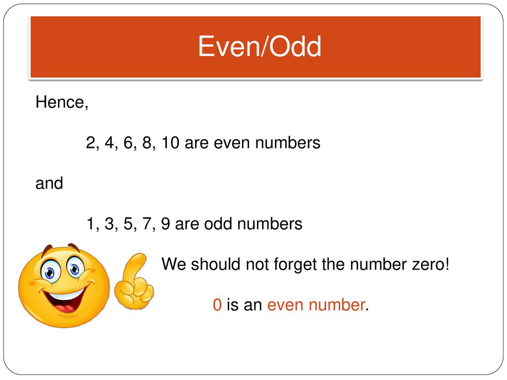 Is Zero an Even or an Odd Number?