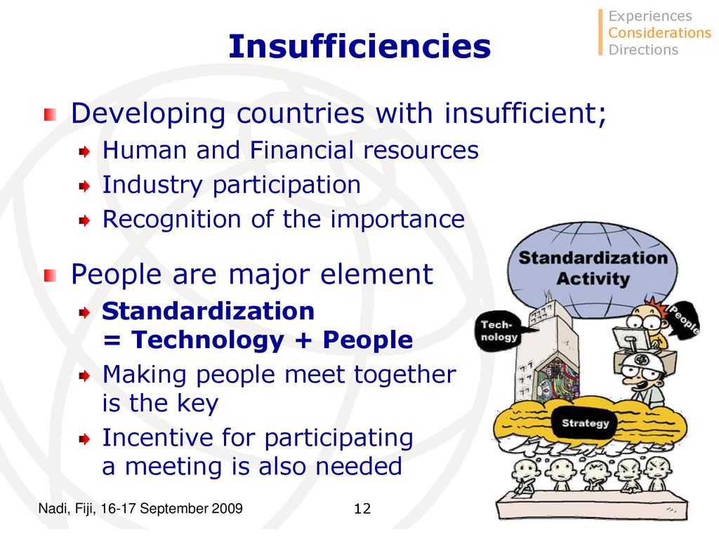Insufficiencies Developing countries with insufficient;