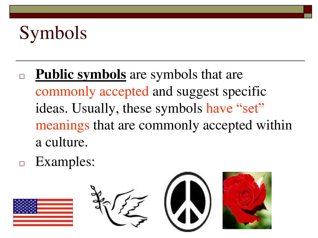 Symbolism and Imagery LRA 3.7: Recognize and understand the ...