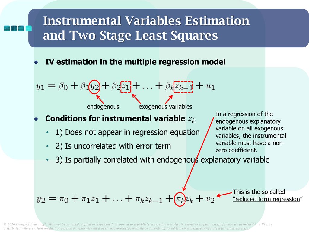 Instrumental Variables Estimation and Two Stage Least Squares - ppt download