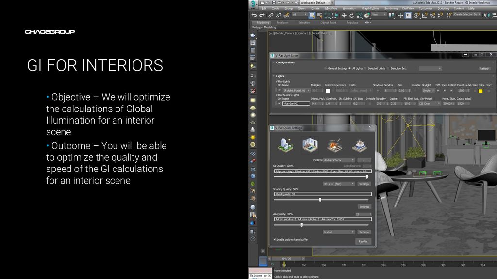 V-RAY FOR 3DS MAX Global Illumination for Interior Scenes - ppt download