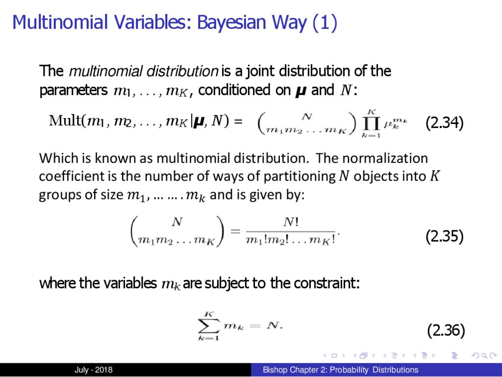 Pattern Recognition And Machine Learning Chapter 2: Probability ...